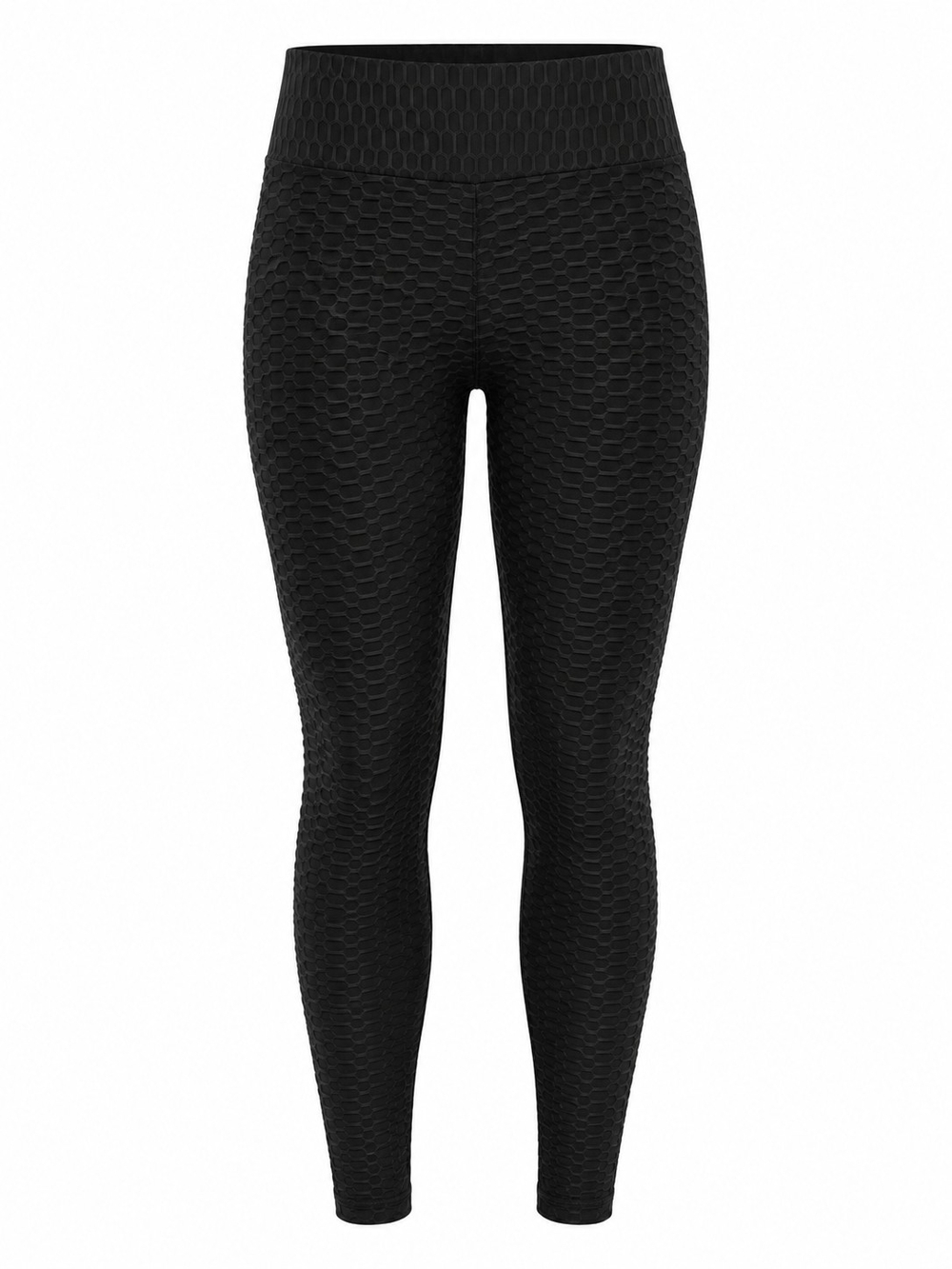 New Look Sport Textured Black Leggings 1X Scrunch Butt High Waist Activewear